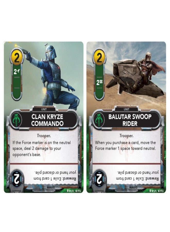 أسمودي لعبة Asmodee Star Wars: The Deckbuilding Game: Mandalorian Faction Pack - العب بشخصيات الماندالوريان، وصائدي الجوائز، والجنود، لعبة استراتيجية للأطفال والكبار، من عمر 12 سنة فما فوق، لاعبان، مدة اللعب 30 دقيقة - Image 3